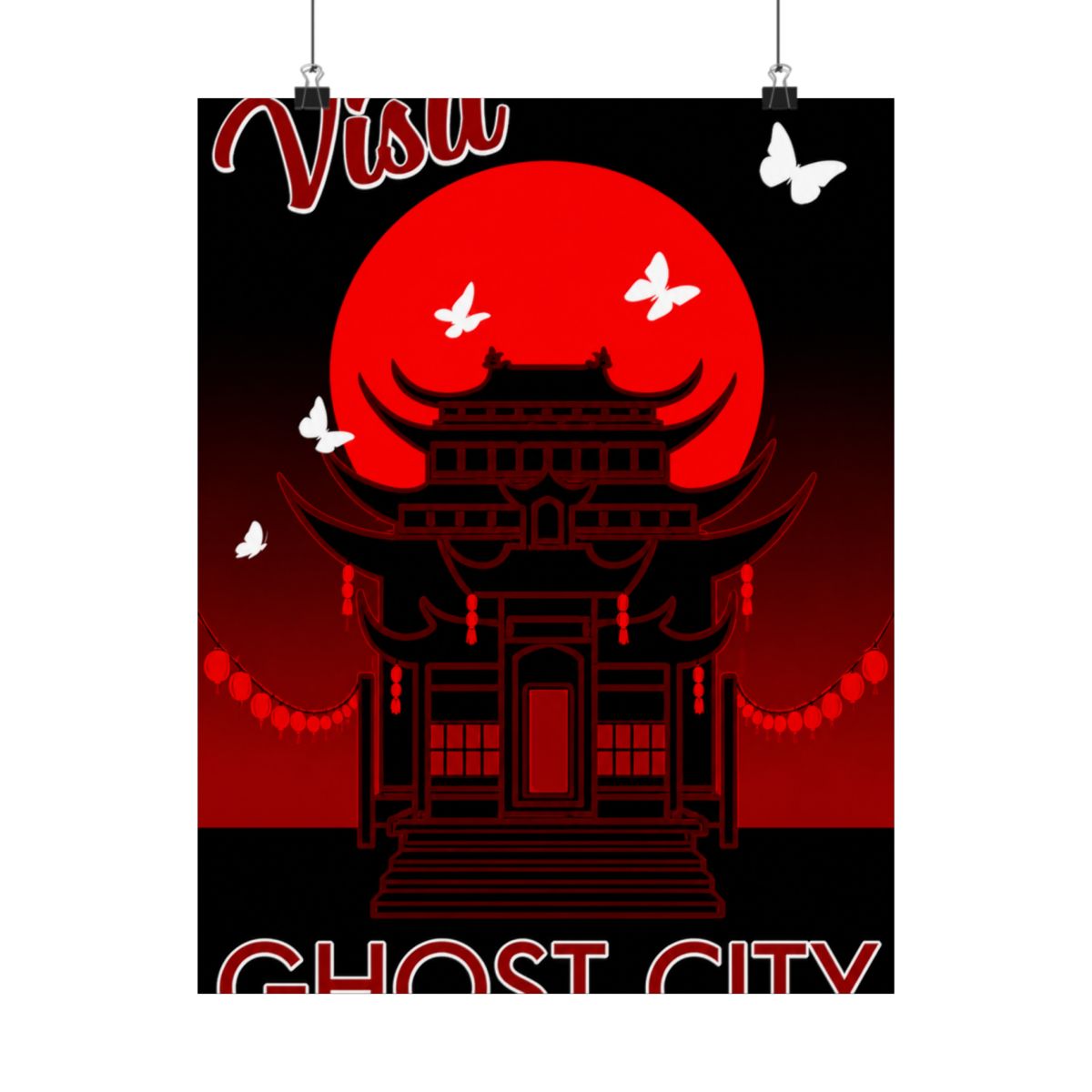 Ghost City retro travel Stickers - TGCF | Heaven Official's Blessing (TGCF) - alternate angle 4, merchandise