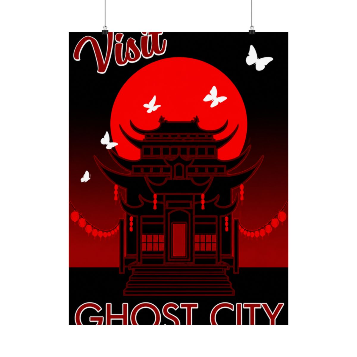 Ghost City retro travel Stickers - TGCF | Heaven Official's Blessing (TGCF) - alternate angle 2, merchandise