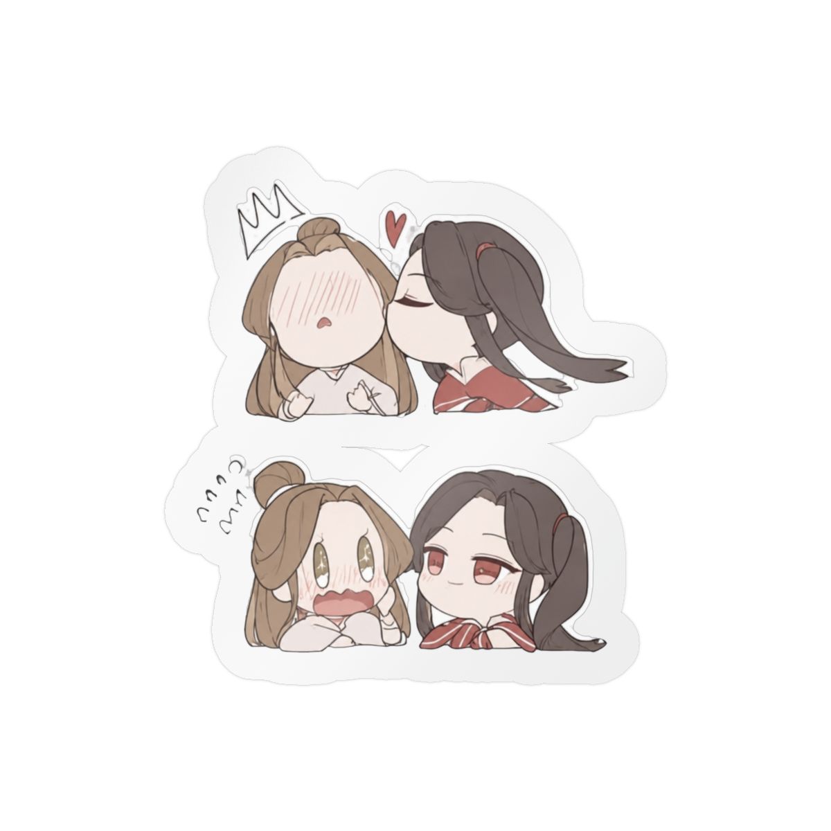 Tgcf Hualian Cute Bumper Sticker Vinyl Decal 5" | Heaven Official's Blessing (TGCF) - alternate angle 4, merchandise