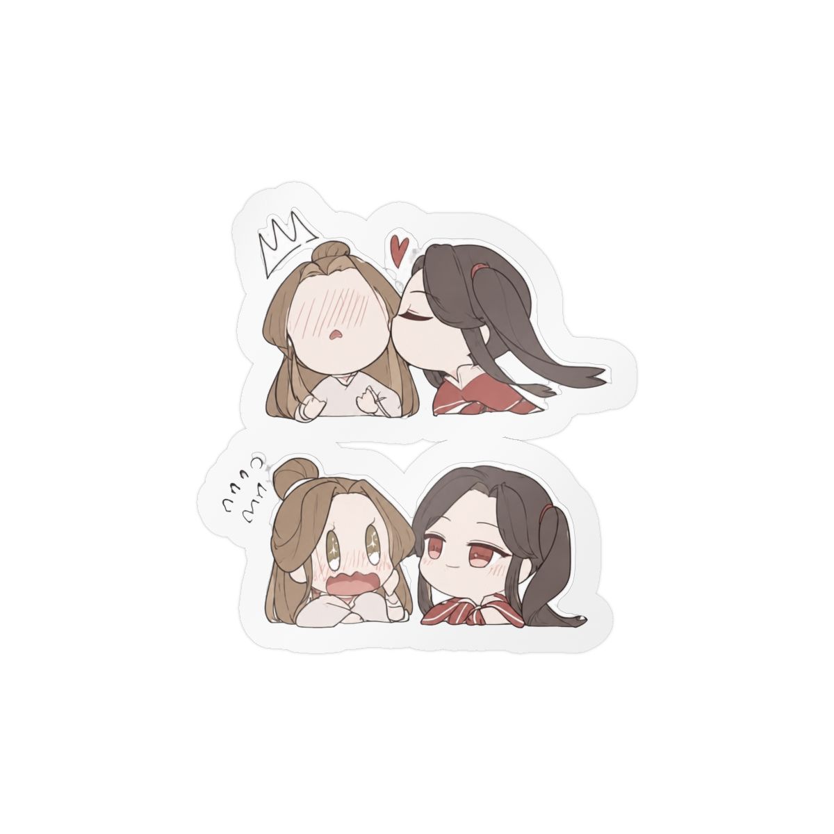 Tgcf Hualian Cute Bumper Sticker Vinyl Decal 5" | Heaven Official's Blessing (TGCF) - alternate angle 5, merchandise