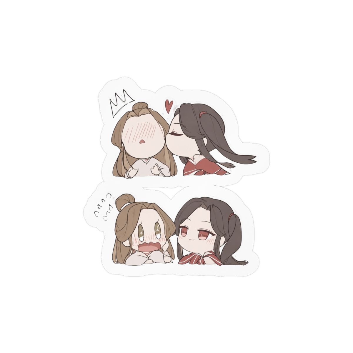 Tgcf Hualian Cute Bumper Sticker Vinyl Decal 5" | Heaven Official's Blessing (TGCF) - alternate angle 1, merchandise