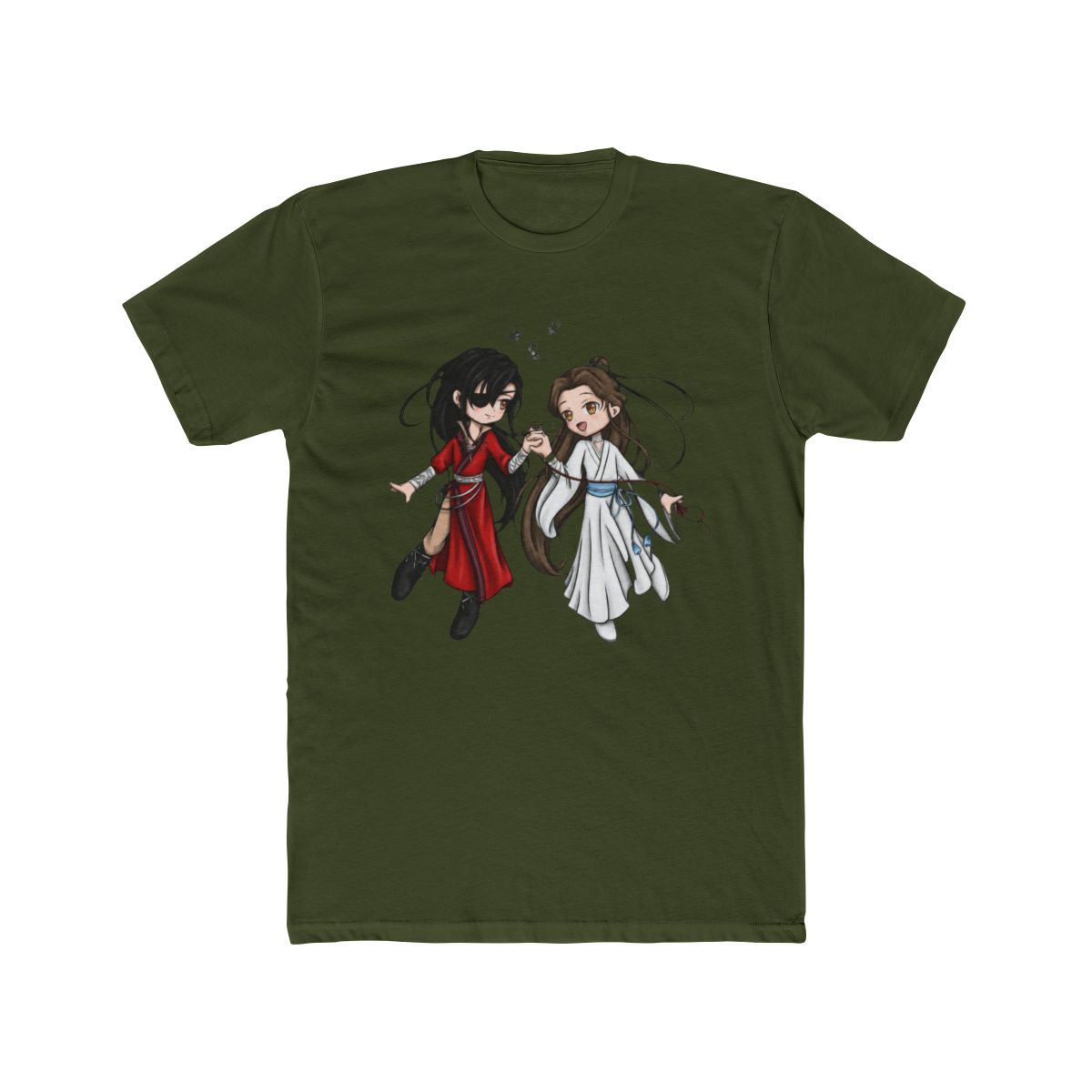 Chibi Fan Art - Heaven Official's Blessing - Hua Cheng and Xie Lian T Shirt | Heaven Official's Blessing (TGCF) - alternate angle 5, merchandise